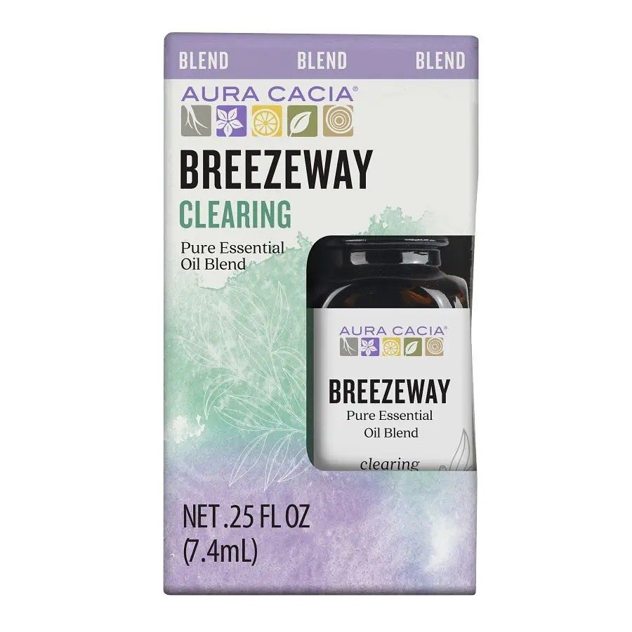 Aura Cacia Breezeway Essential Oil Blend 0.25 fl oz Box