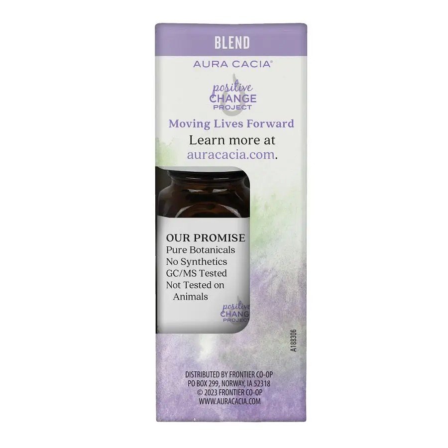 Aura Cacia Rescue Charm Essential Oil Blend 0.25 fl oz Box