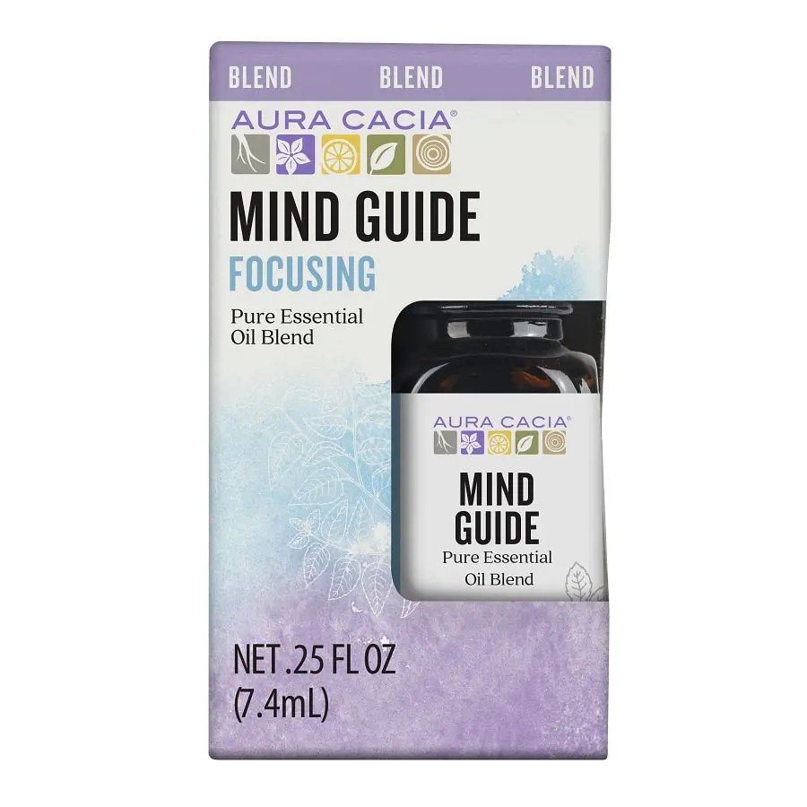 Aura Cacia Mind Guide Essential Oil Blend 0.25 fl oz Box