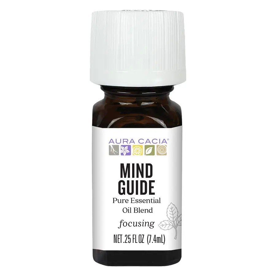 Aura Cacia Mind Guide Essential Oil Blend 0.25 fl oz Box