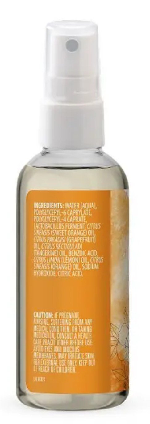 Aura Cacia Aromatherapy Mist Tangerine/Grapefruit 4 oz Spray