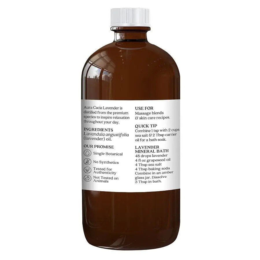 Aura Cacia Lavender Essential Oil 16 oz Oil