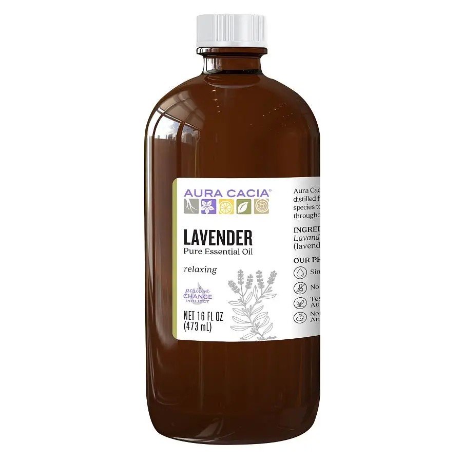 Aura Cacia Lavender Essential Oil 16 oz Oil