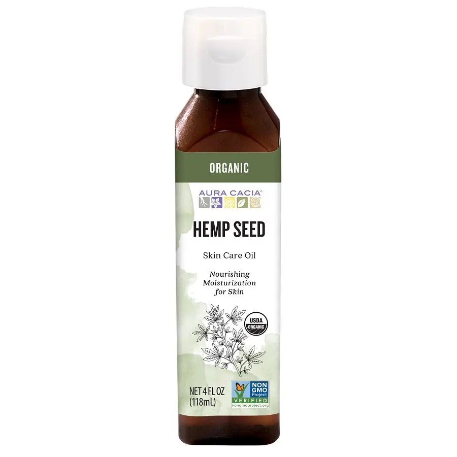 Aura Cacia Organic Hemp Seed Oil 4.0 fl oz Oil