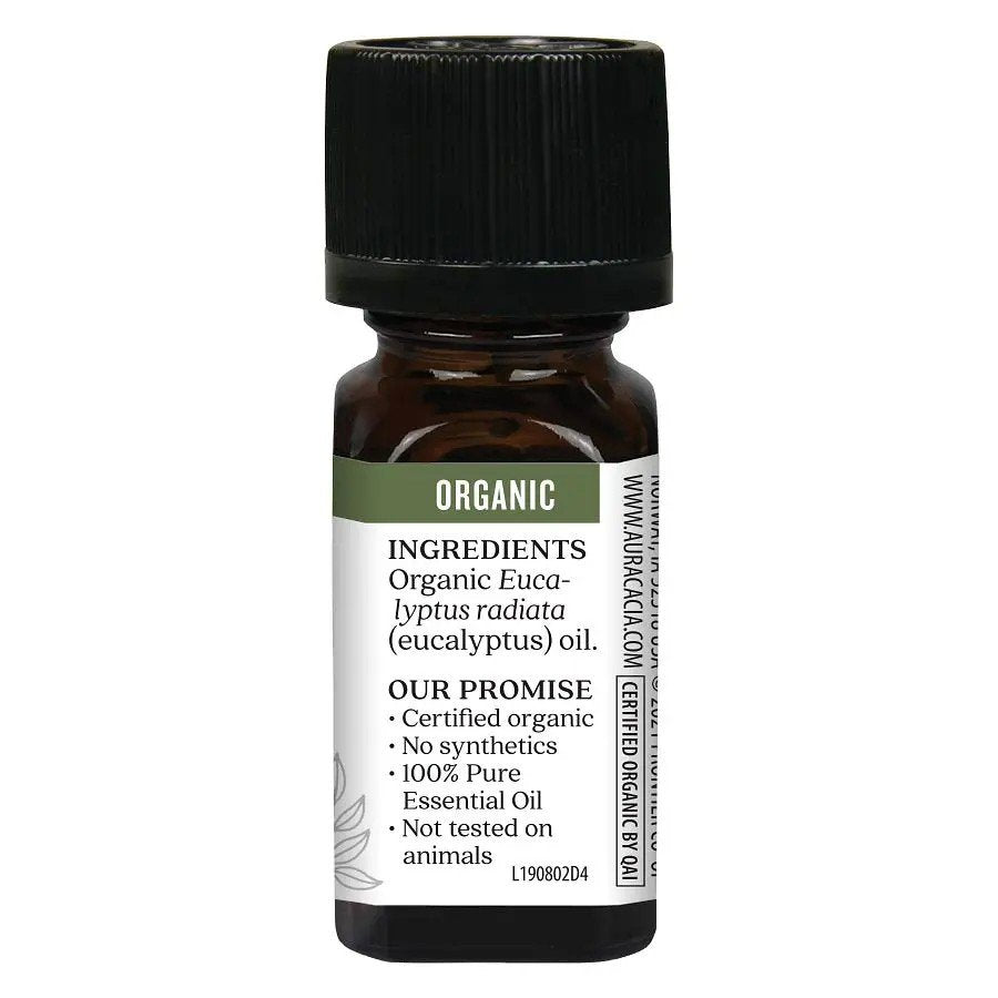 Aura Cacia Organic Eucalyptus Essential Oil 0.25 oz Oil