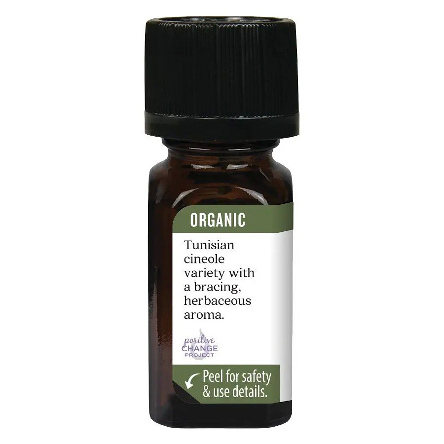 Aura Cacia Organic Rosemary Essential Oil 0.25 oz (7.4 ml) Oil