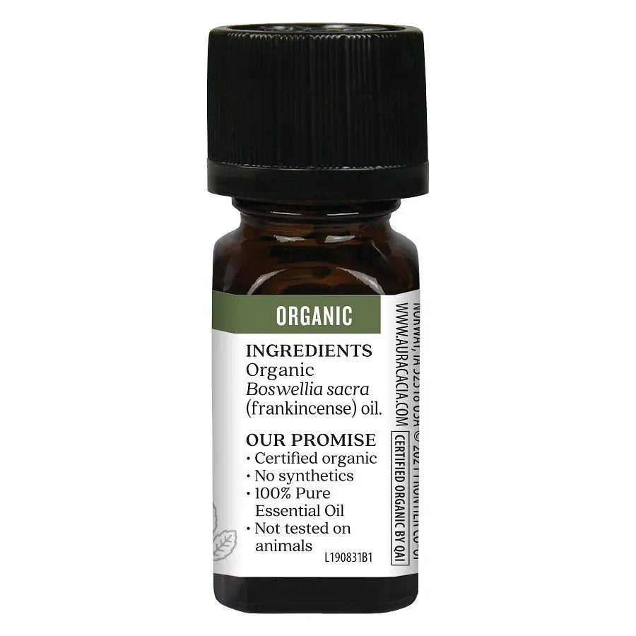 Aura Cacia Organic Frankincense Essential Oil 0.25 oz Oil