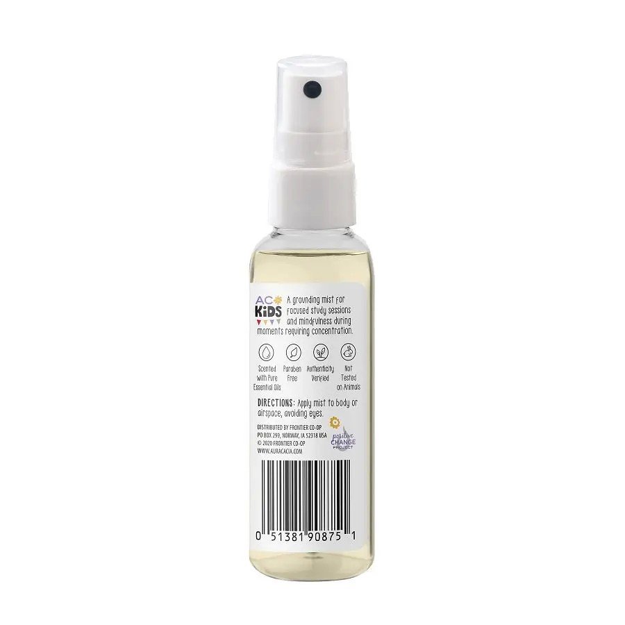 Aura Cacia Kids Aromatherapy Mist Focus 2 fl oz Spray