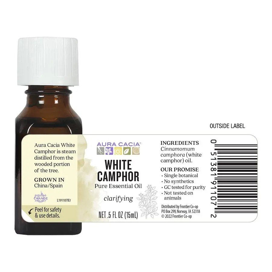 Aura Cacia White Camphor Essential Oil 0.5 oz Oil