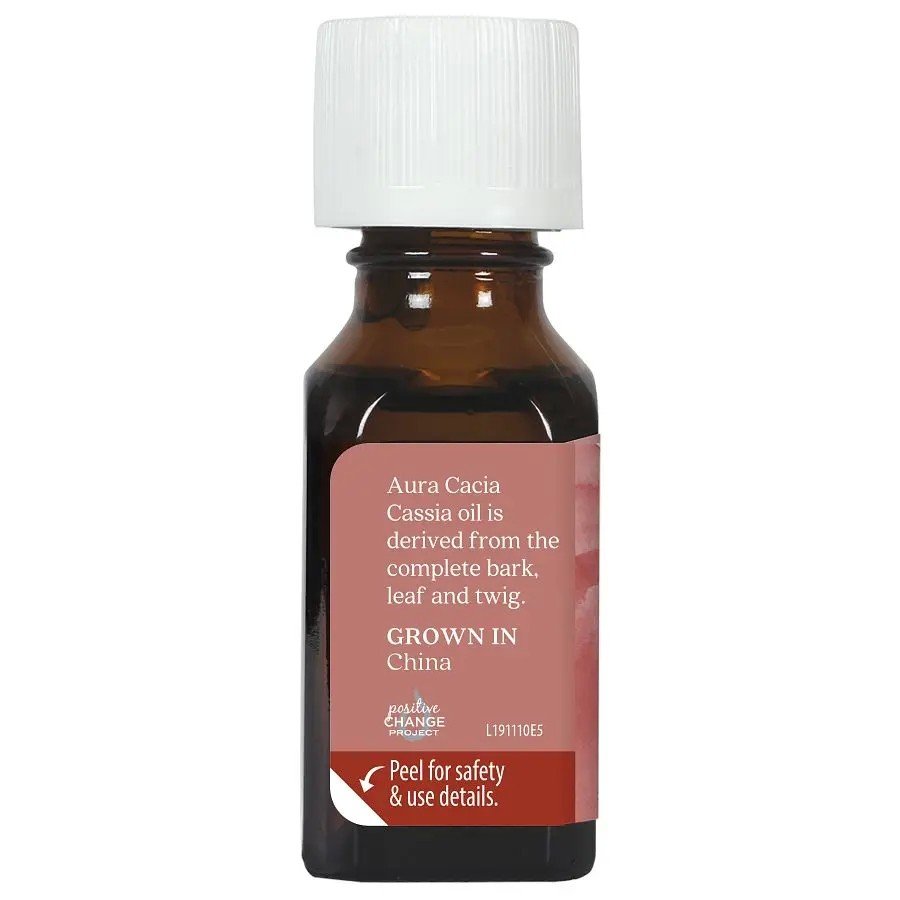 Aura Cacia Cassia (Cinnamon) Essential Oil 0.5 oz Oil