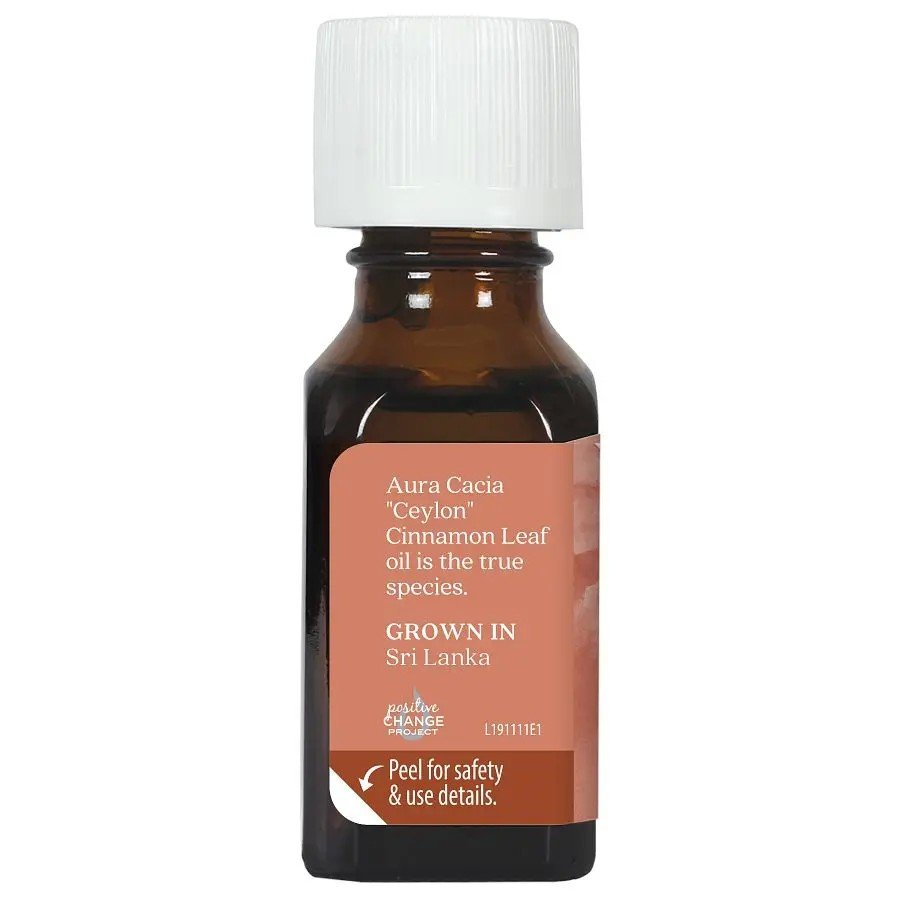 Aura Cacia Cinnamon Leaf Essential Oil 0.5 oz Oil