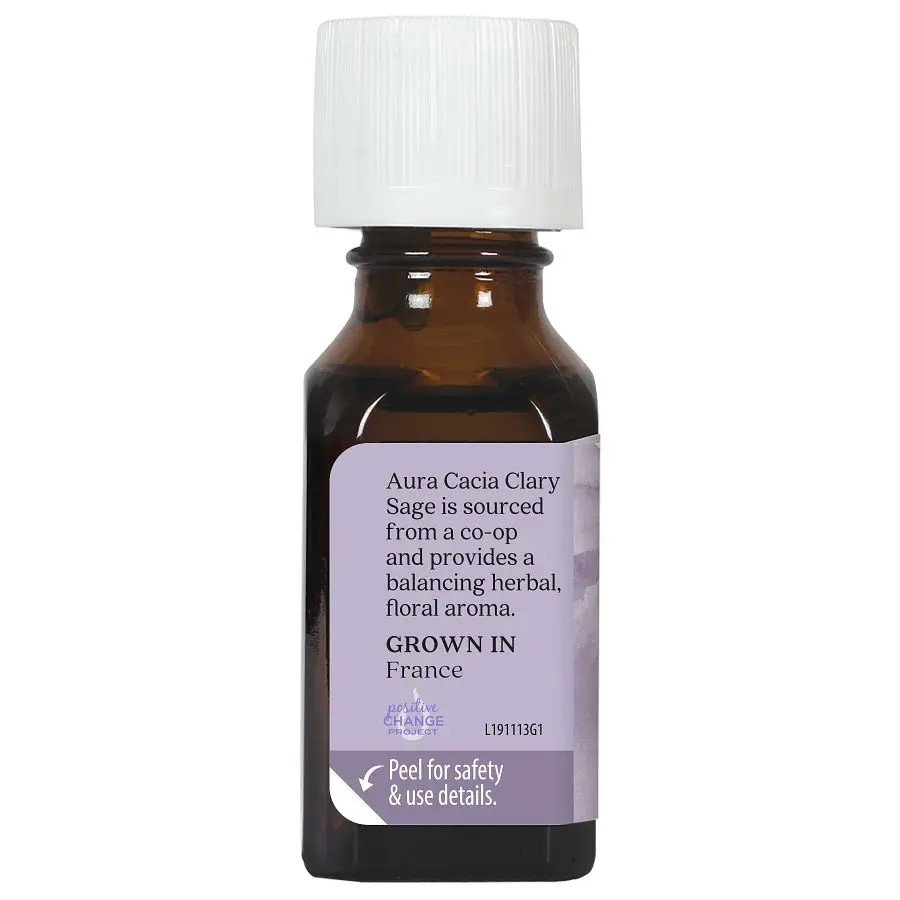 Aura Cacia Clary Sage Essential Oil 0.5 fl oz Oil