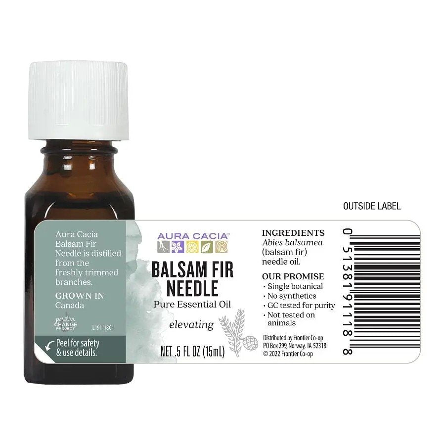 Aura Cacia Balsam Fir Needle Essential Oil 0.5 oz Oil