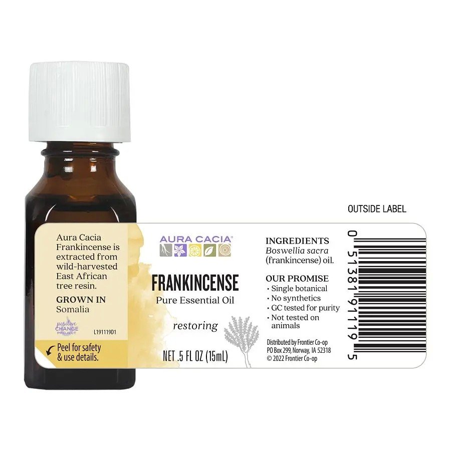 Aura Cacia Frankincense Essential Oil 0.5 oz Oil