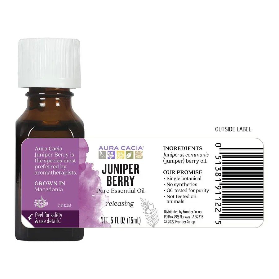 Aura Cacia Juniper Berry Essential Oil 0.5 oz Oil