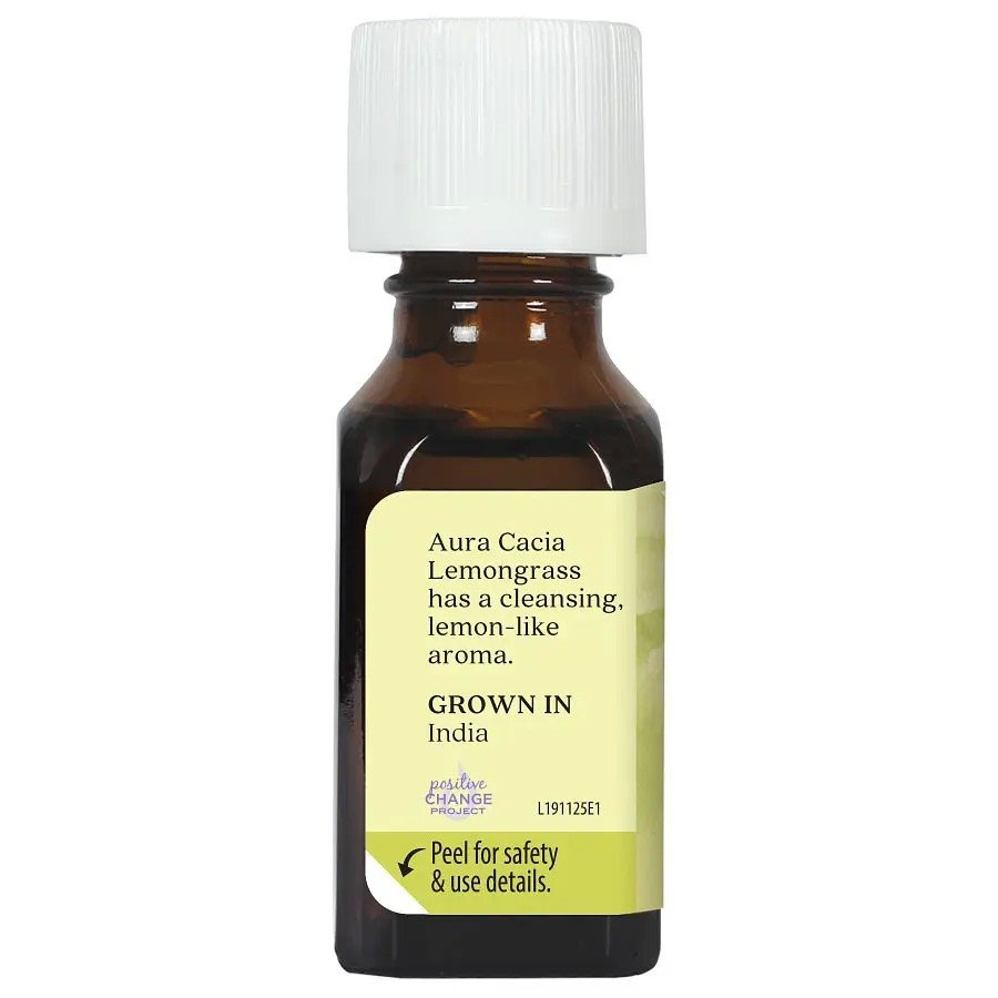 Aura Cacia Essential Oil Lemongrass 0.5 oz EssOil