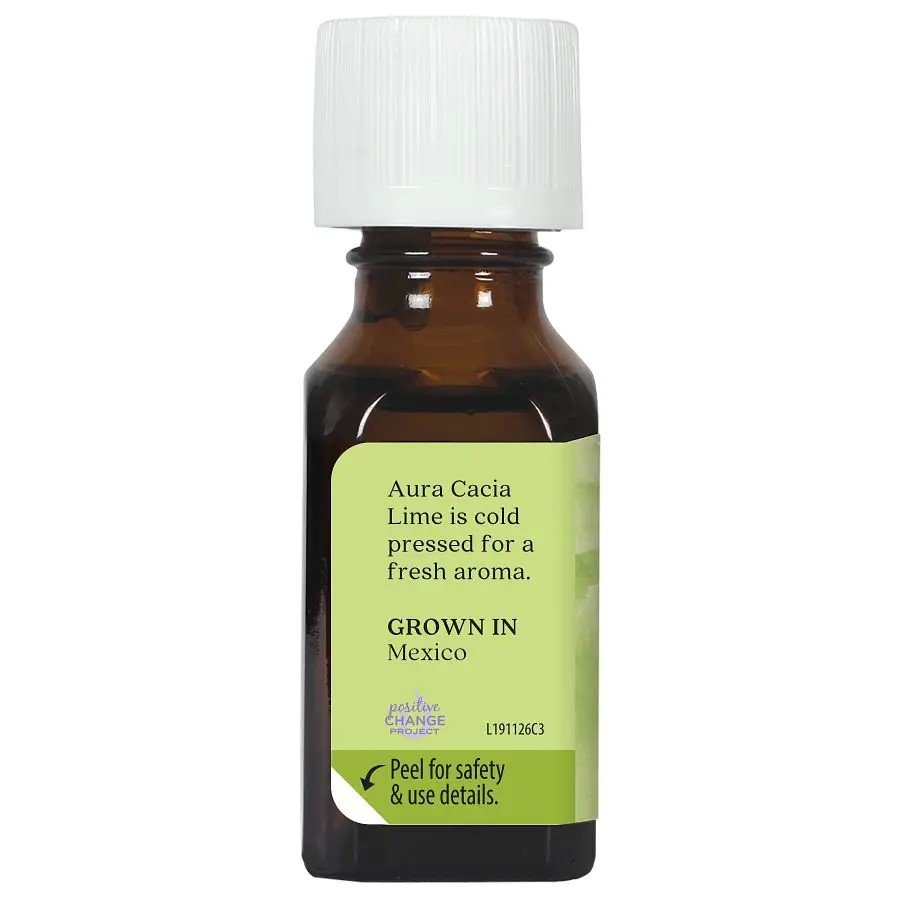 Aura Cacia Lime Essential Oil 0.5 oz Oil