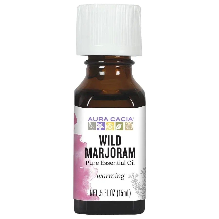 Aura Cacia Wild Marjoram Essential Oil 0.5 oz Oil