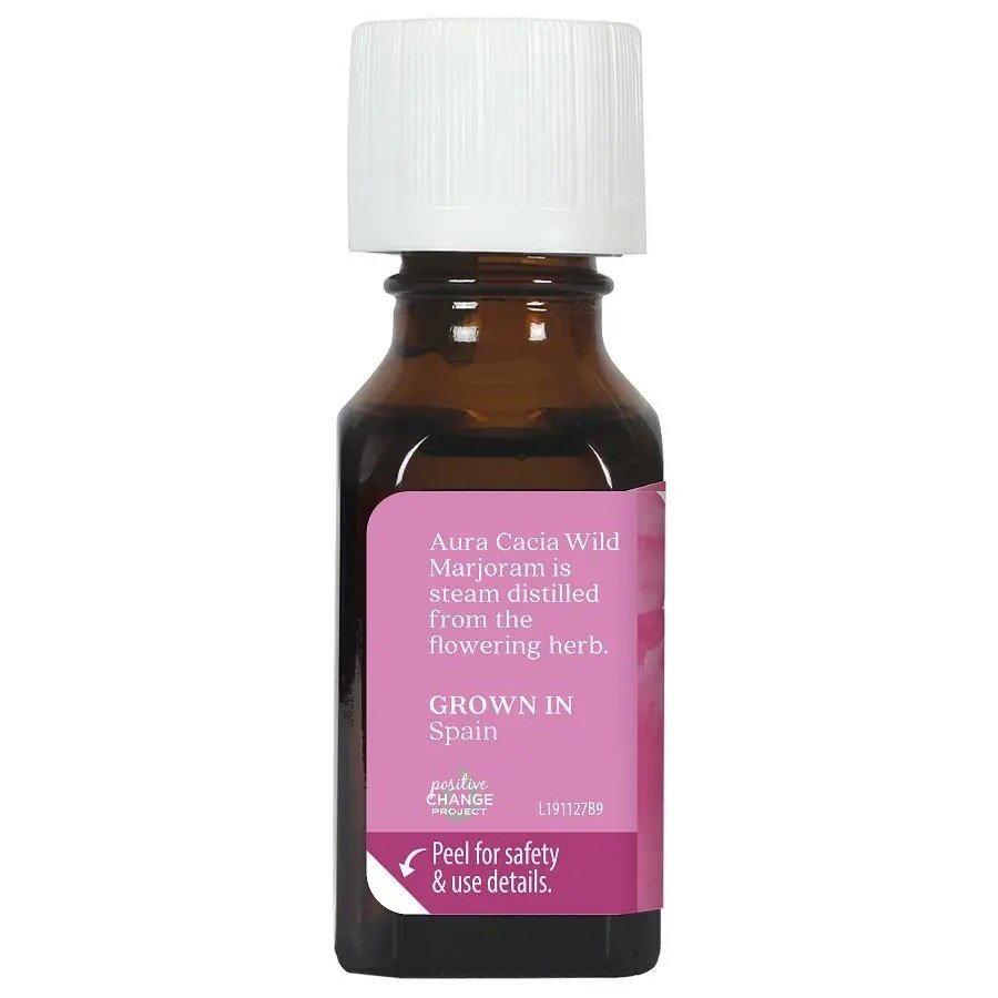 Aura Cacia Wild Marjoram Essential Oil 0.5 oz Oil