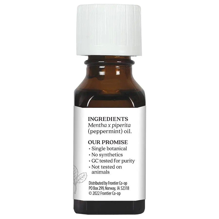 Aura Cacia Peppermint Essential Oil 0.5 oz Oil