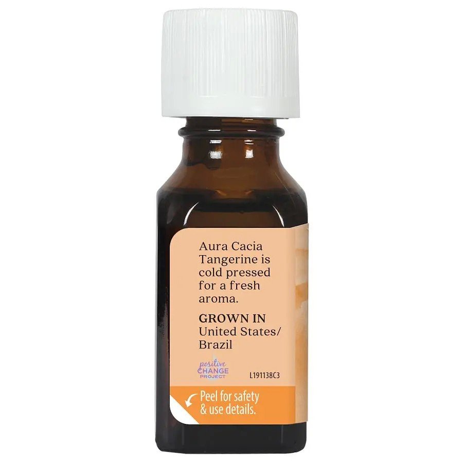 Aura Cacia Tangerine Essential Oil 0.5 oz Oil