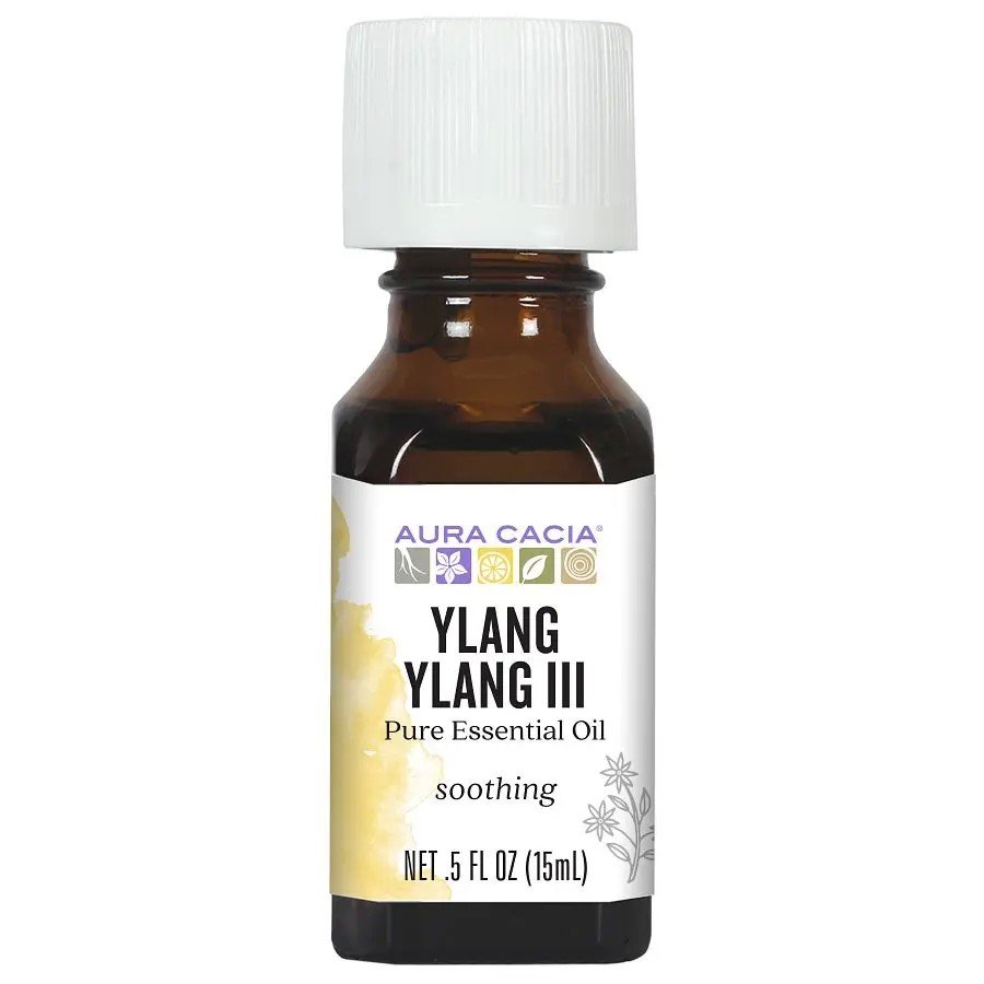 Aura Cacia Ylang Ylang III Essential Oil 0.5 oz Oil