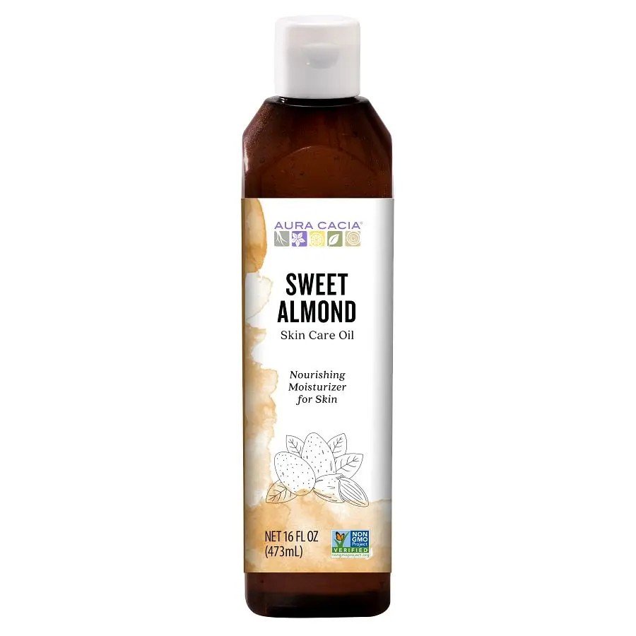 Aura Cacia Sweet Almond Skin Care Oil 16 oz Oil