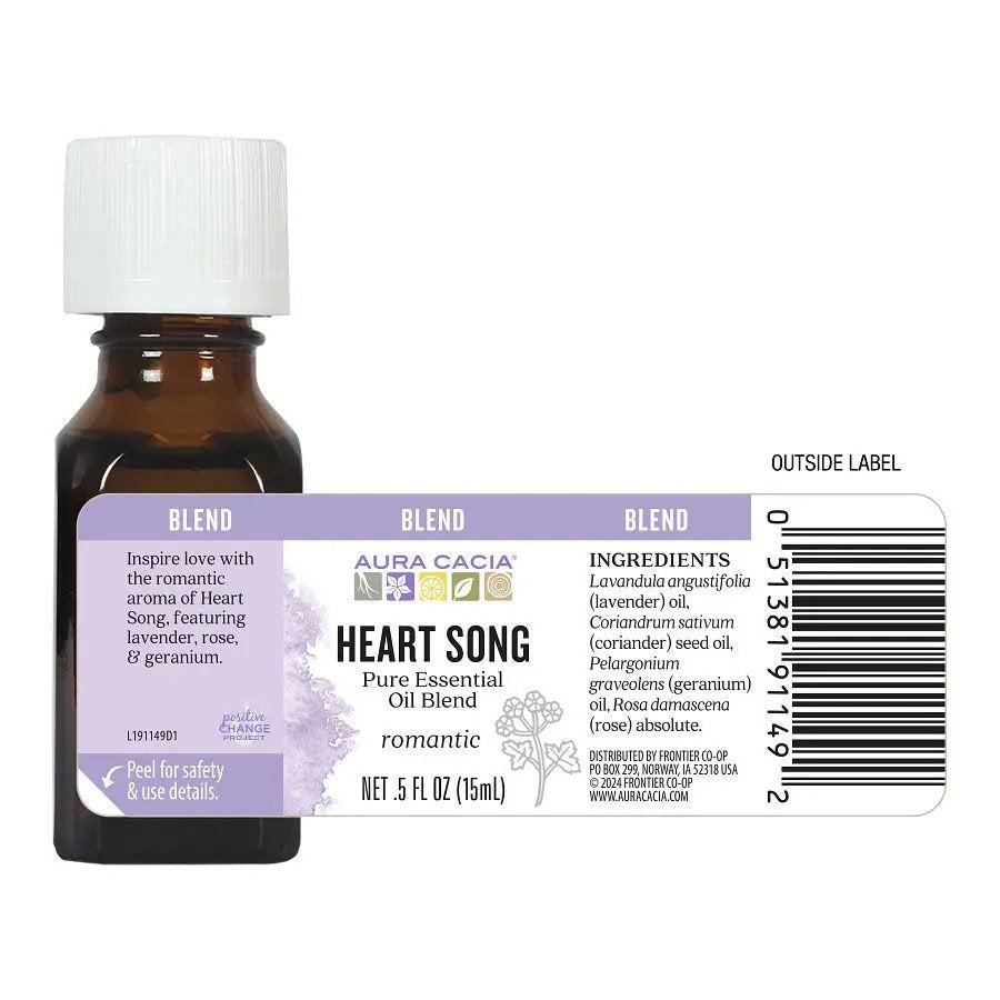 Aura Cacia Heartsong Blend Essential Oil Blend 0.5 oz Oil