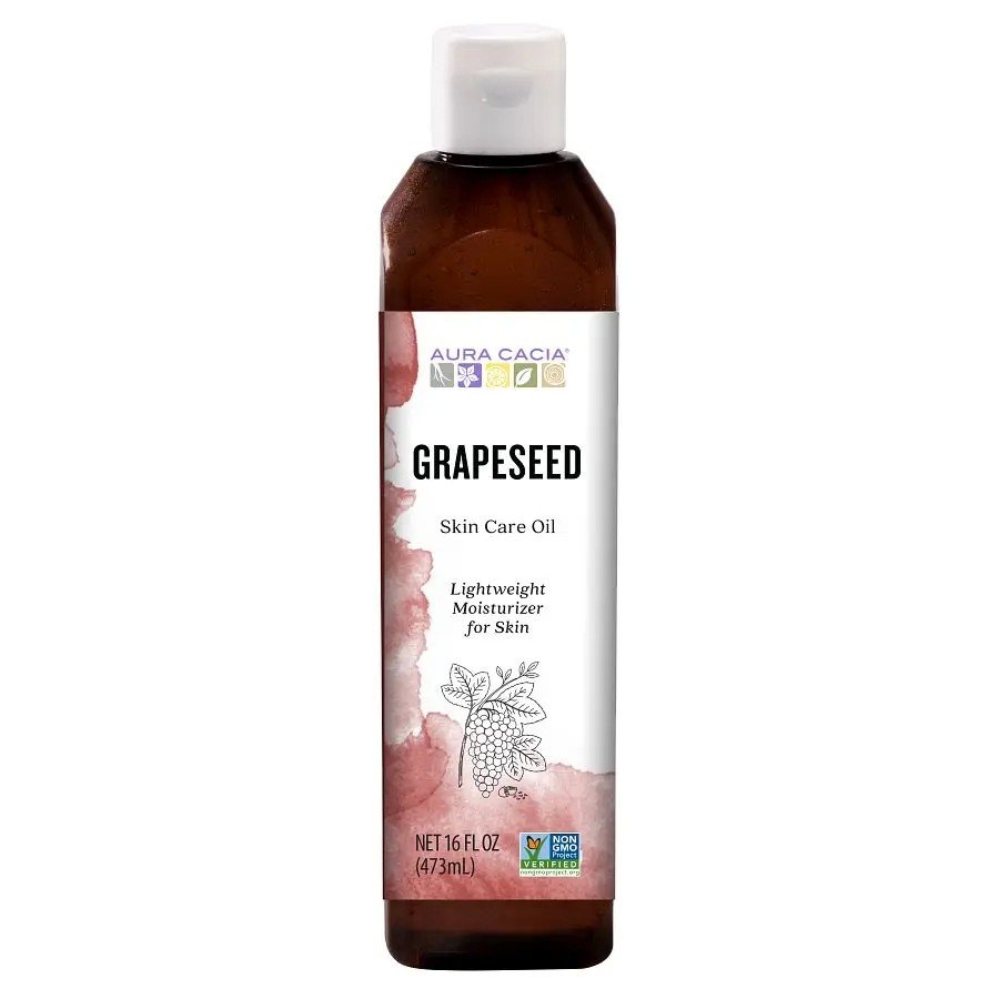 Aura Cacia Grapeseed Oil Skin Care Oil 16 oz Oil