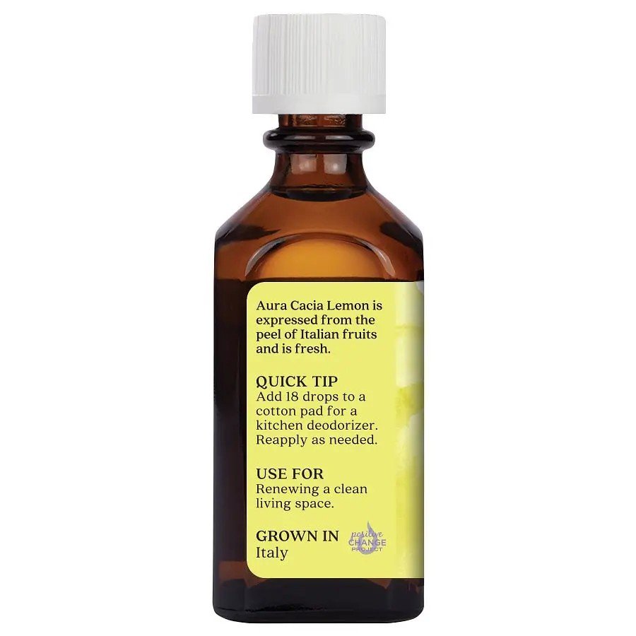 Aura Cacia Lemon Essential Oil 2 fl oz Liquid