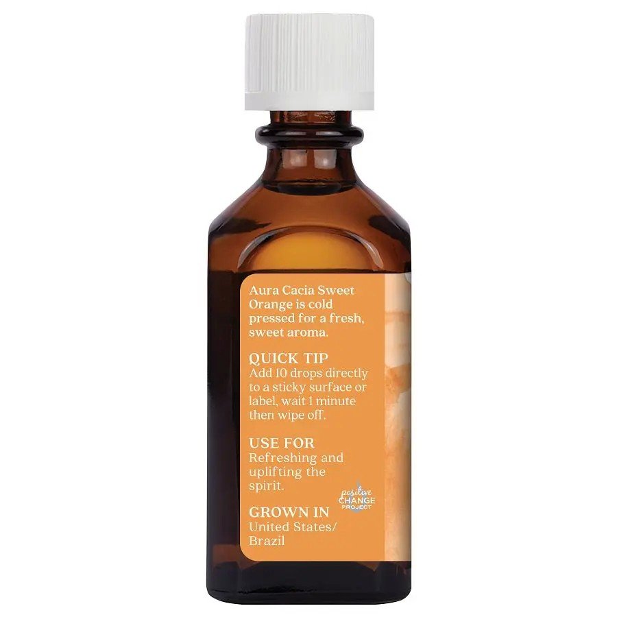 Aura Cacia Sweet Orange Essential Oil 2 fl oz Liquid