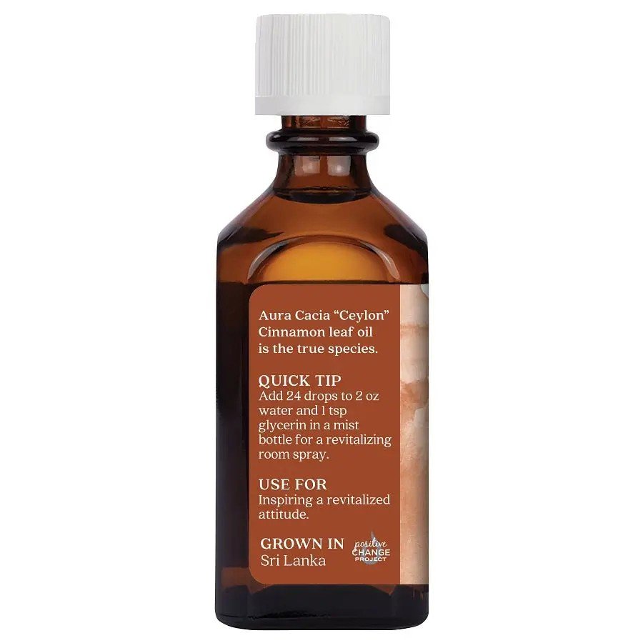 Aura Cacia Cinnamon Leaf Essential Oil 2 fl oz Liquid