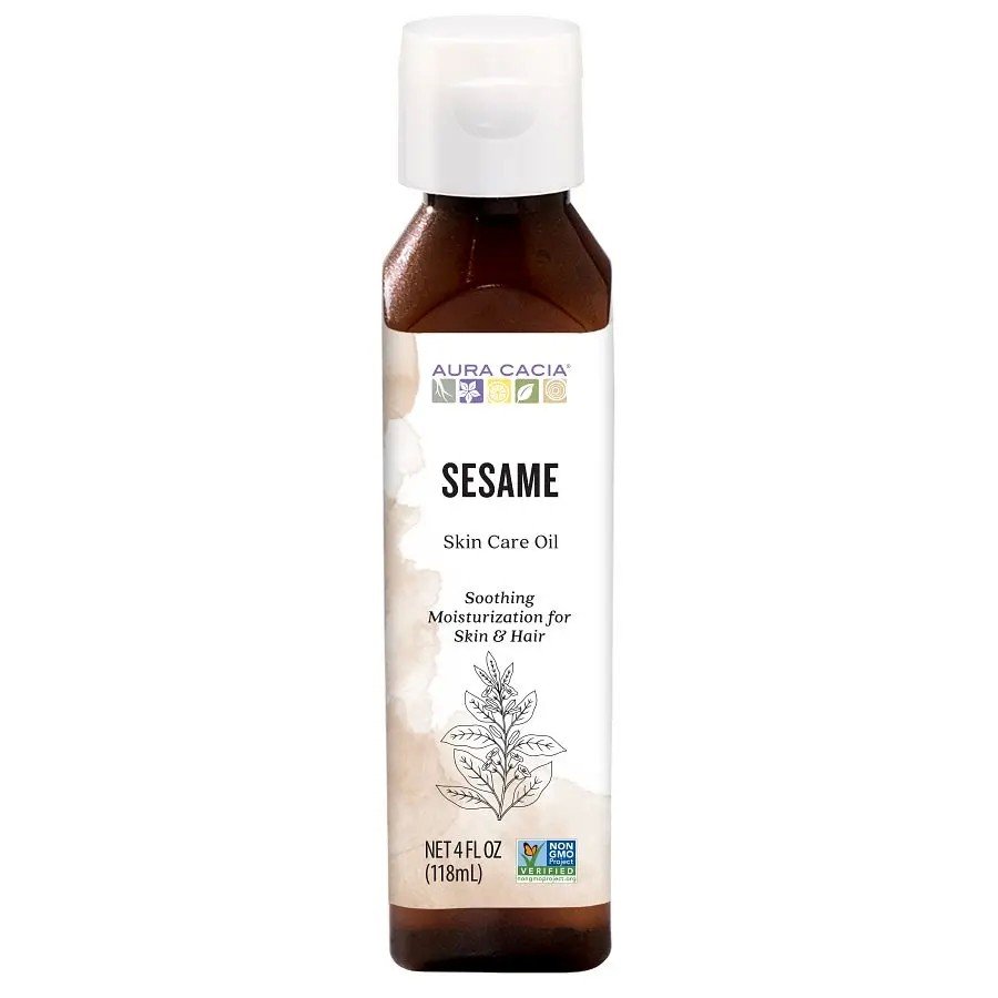 Aura Cacia Natural Skin Care Sesame Oil 4 oz Liquid