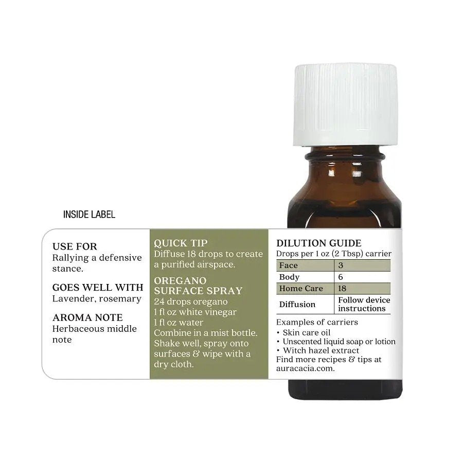 Aura Cacia Oregano Essential Oil 0.5 fl oz Oil