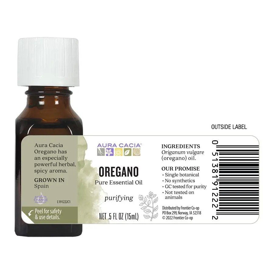 Aura Cacia Oregano Essential Oil 0.5 fl oz Oil