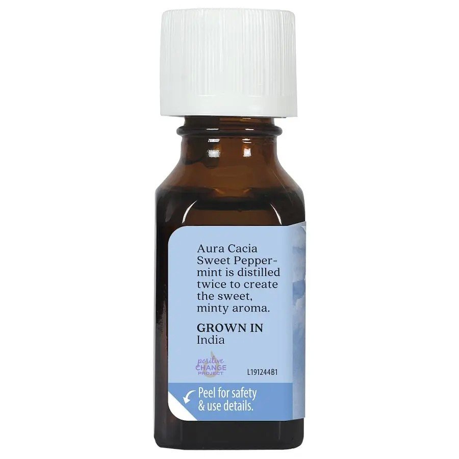 Aura Cacia Sweet Peppermint Essential Oil 0.5 fl oz Oil