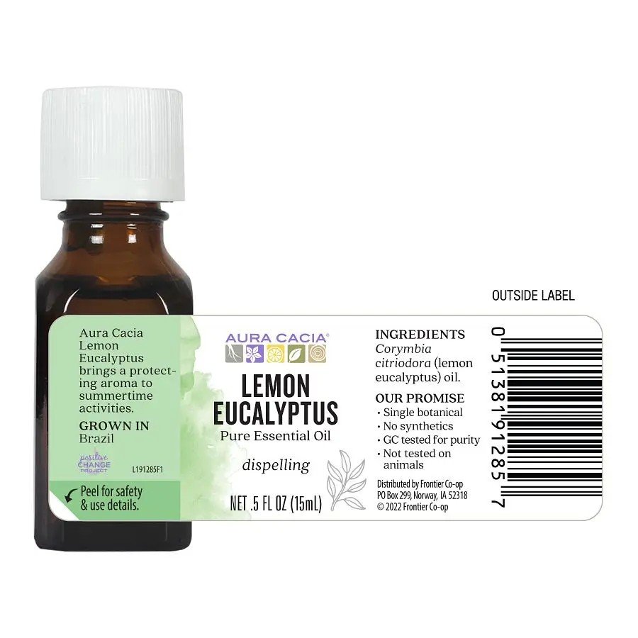 Aura Cacia Essential Oil Eucalyptus,Lemon 0.5 EssOil