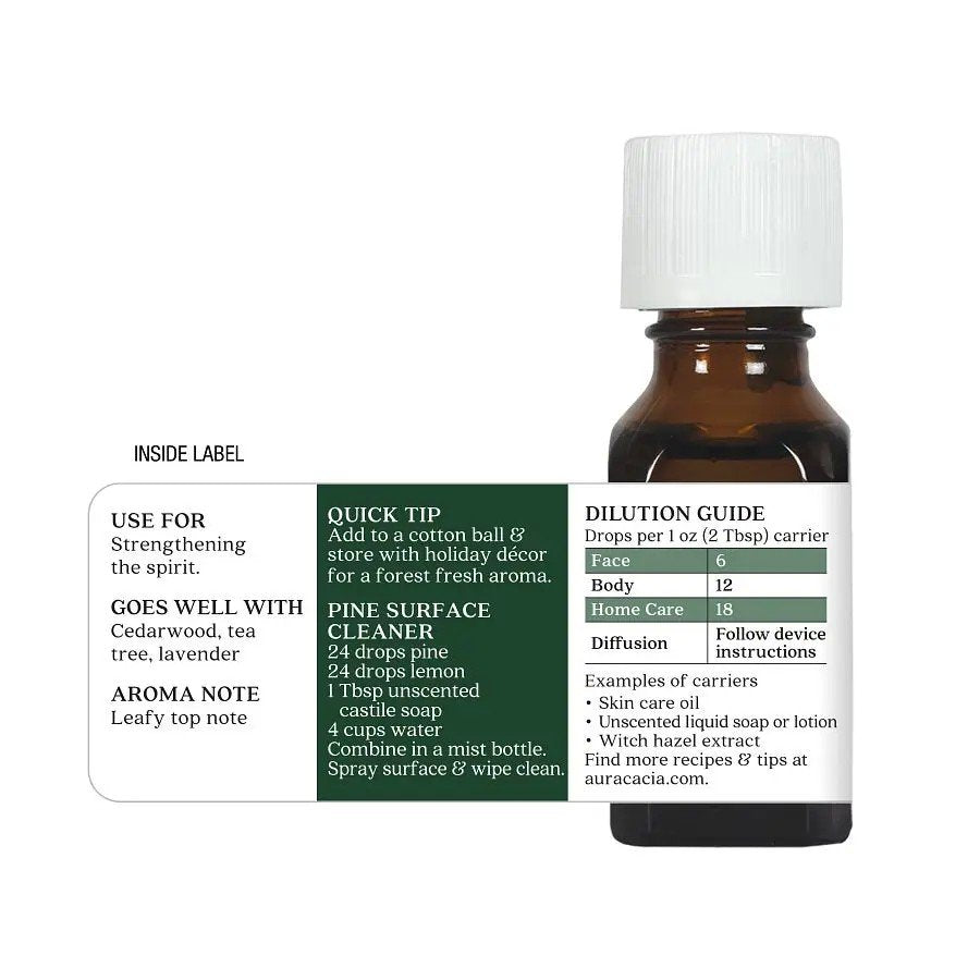 Aura Cacia Pine Essential Oil 0.5 Oil