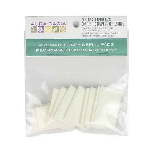 Aura Cacia Aromatherapy Car Diffuser Replacement Filter 10 Pads Package