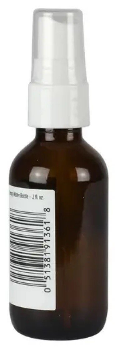 Aura Cacia Amber Mist Bottle with Writable Label 2 oz Bottle