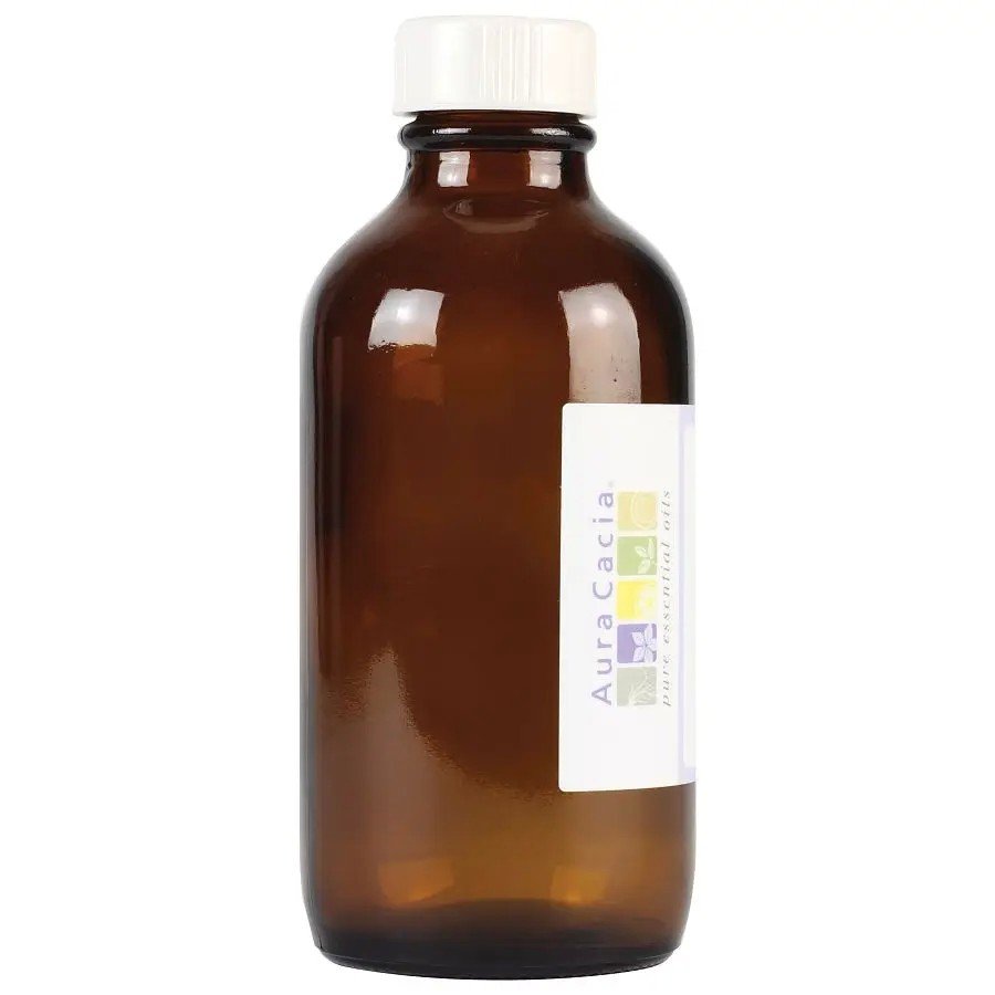 Aura Cacia Amber Bottle with Writable Label 4 oz Bottle