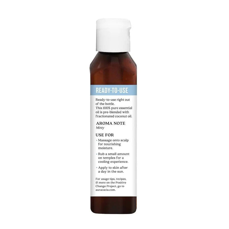 Aura Cacia Ready To Use Essential Oil Peppermint 4 fl oz Liquid