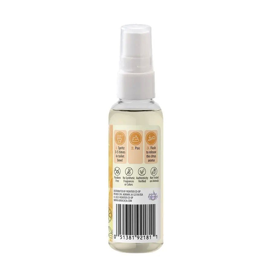 Aura Cacia Citrus Burst Toilet Spray 2 fl oz Spray