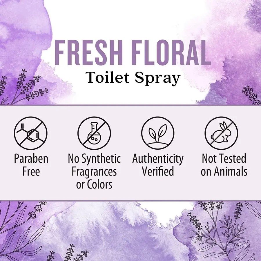 Aura Cacia Fresh Floral Toilet Spray 2 fl oz Spray