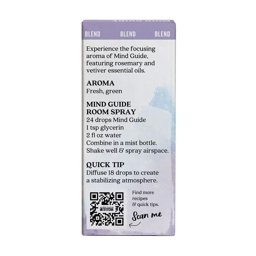 Aura Cacia Essential Oil Blend Mind Guide 0.5 fl oz Oil