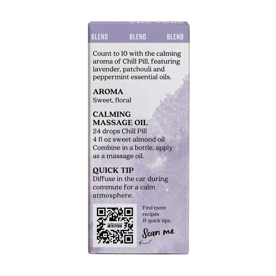 Aura Cacia Essential Oil Blend Chill Pill 0.5 fl oz Oil