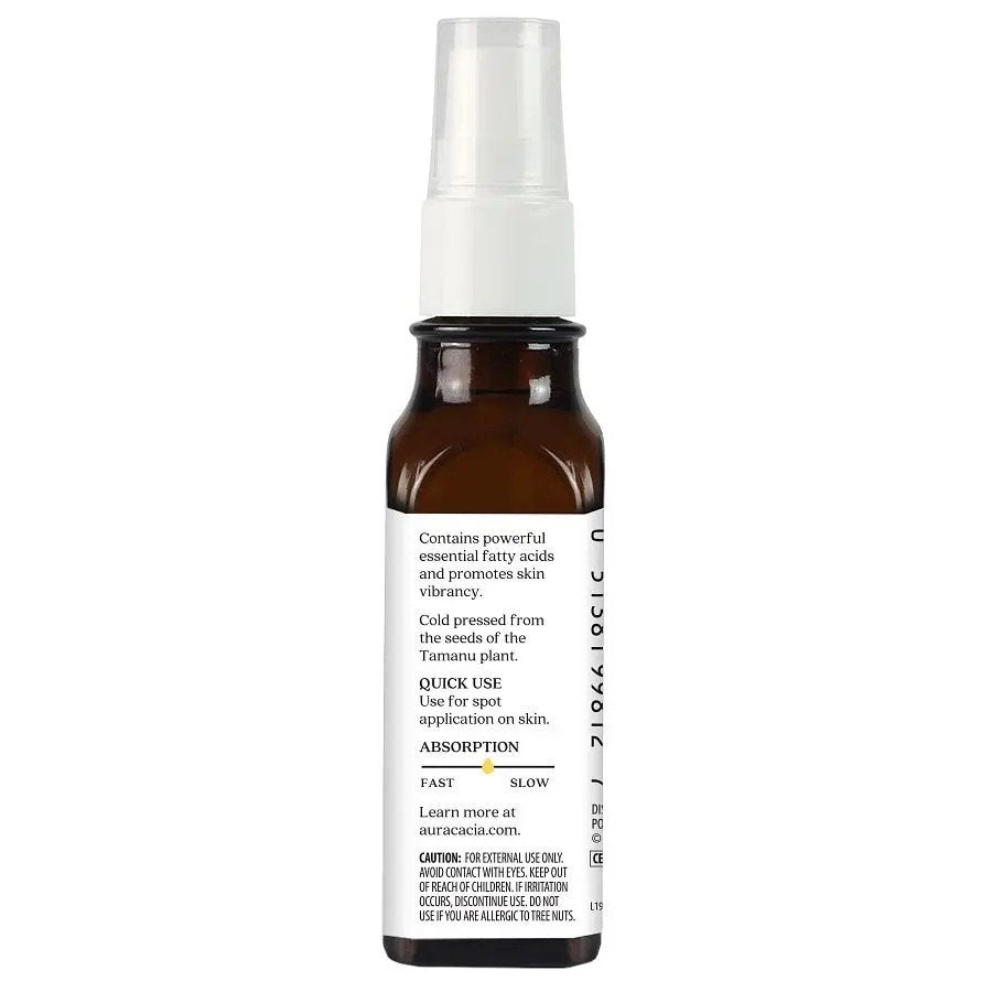 Aura Cacia Skin Care Tamanu Oil Certified Organic 1 oz Oil