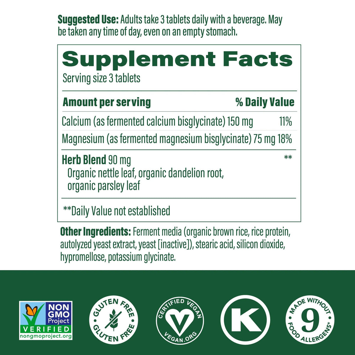 MegaFood Calcium &amp; Magnesium 60 Tablet