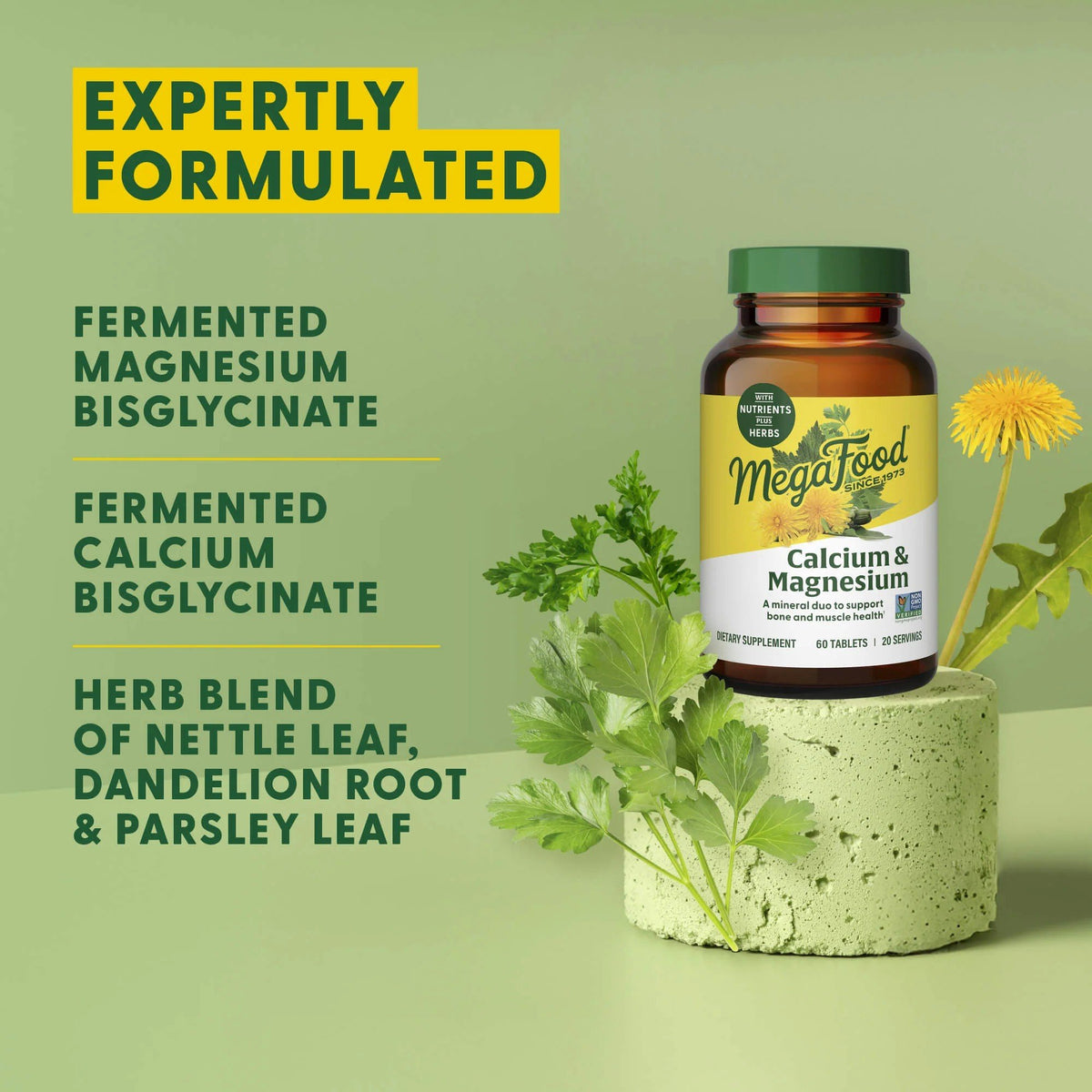 MegaFood Calcium & Magnesium 90 Tablet