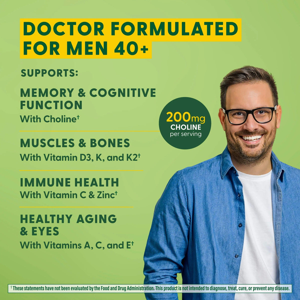 MegaFood Men&#39;s 40+ Advanced Multivitamin 60 Tablet